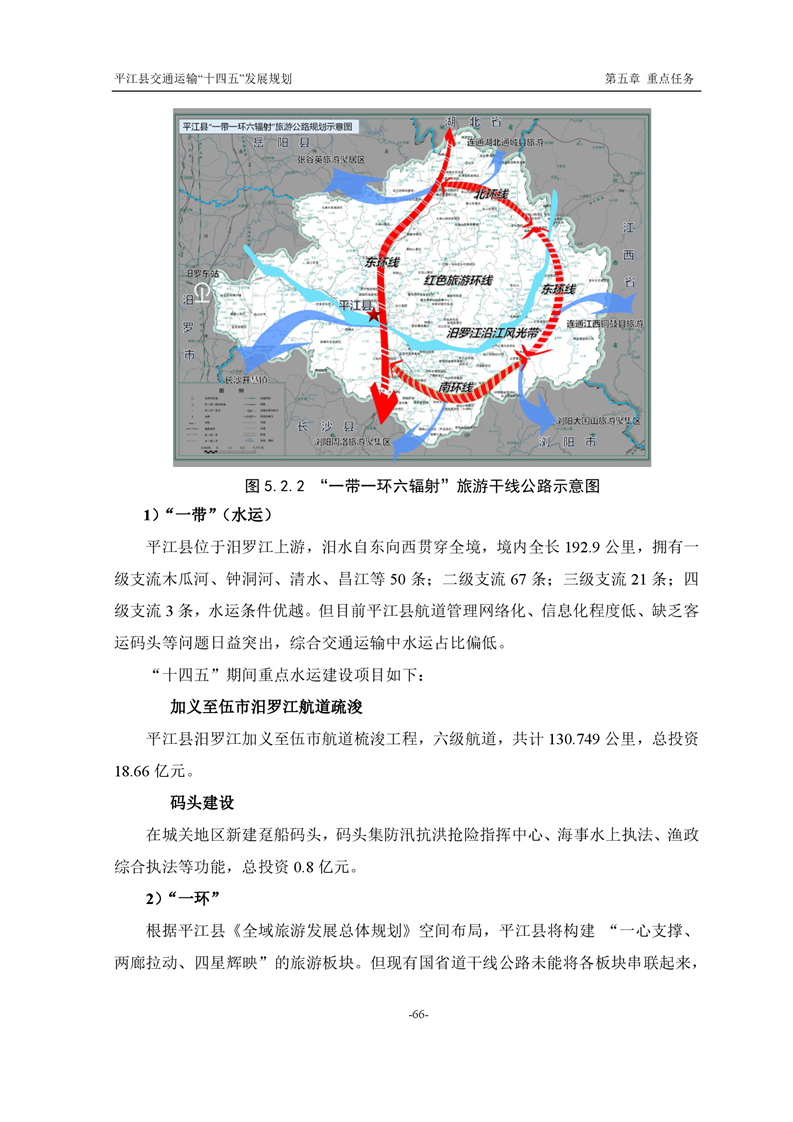 平江县交通运输局发展规划展望